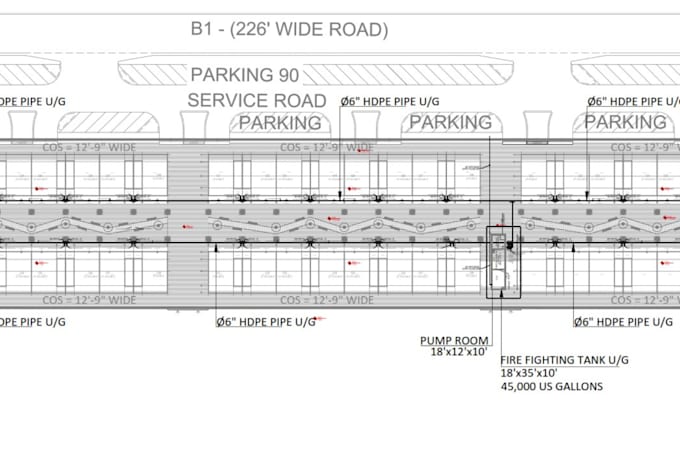 draft fire fighting piping and fire pump room layouts